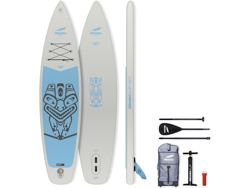 Indiana SUP board 12’0 family pack grey | SUPboardonline.nl