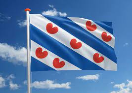 Wapperende Friese vlag